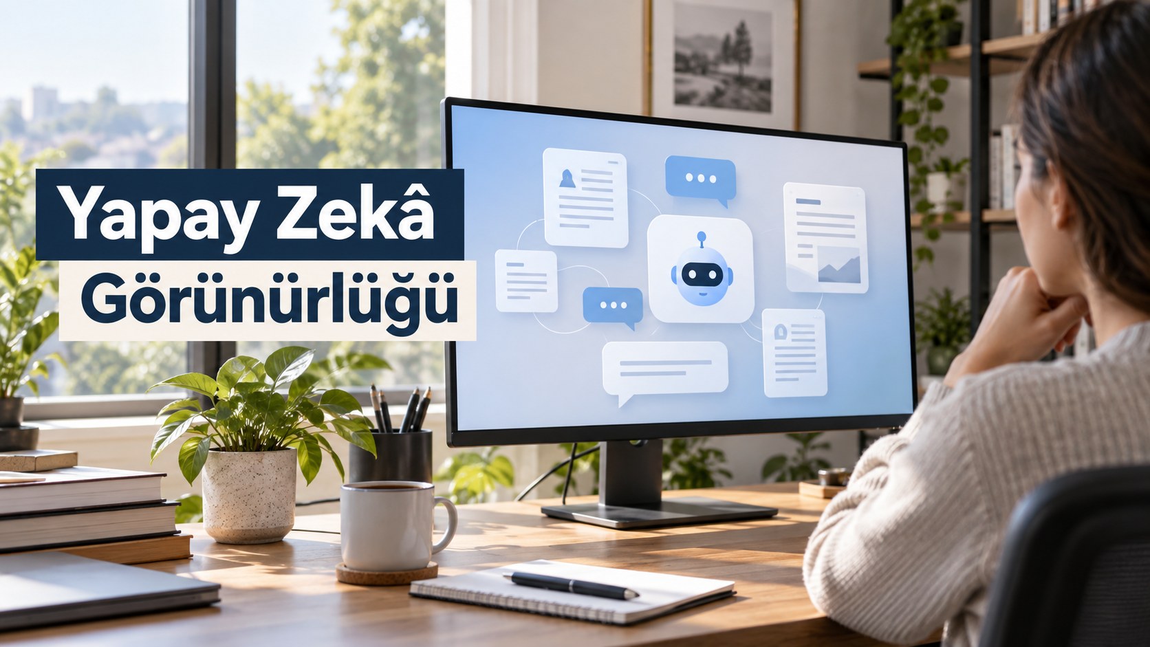 İşletmeler İçin Yapay Zekâ Görünürlüğü: Kaynak, Tavsiye ve Trafik Ayrımı konulu temsili görsel