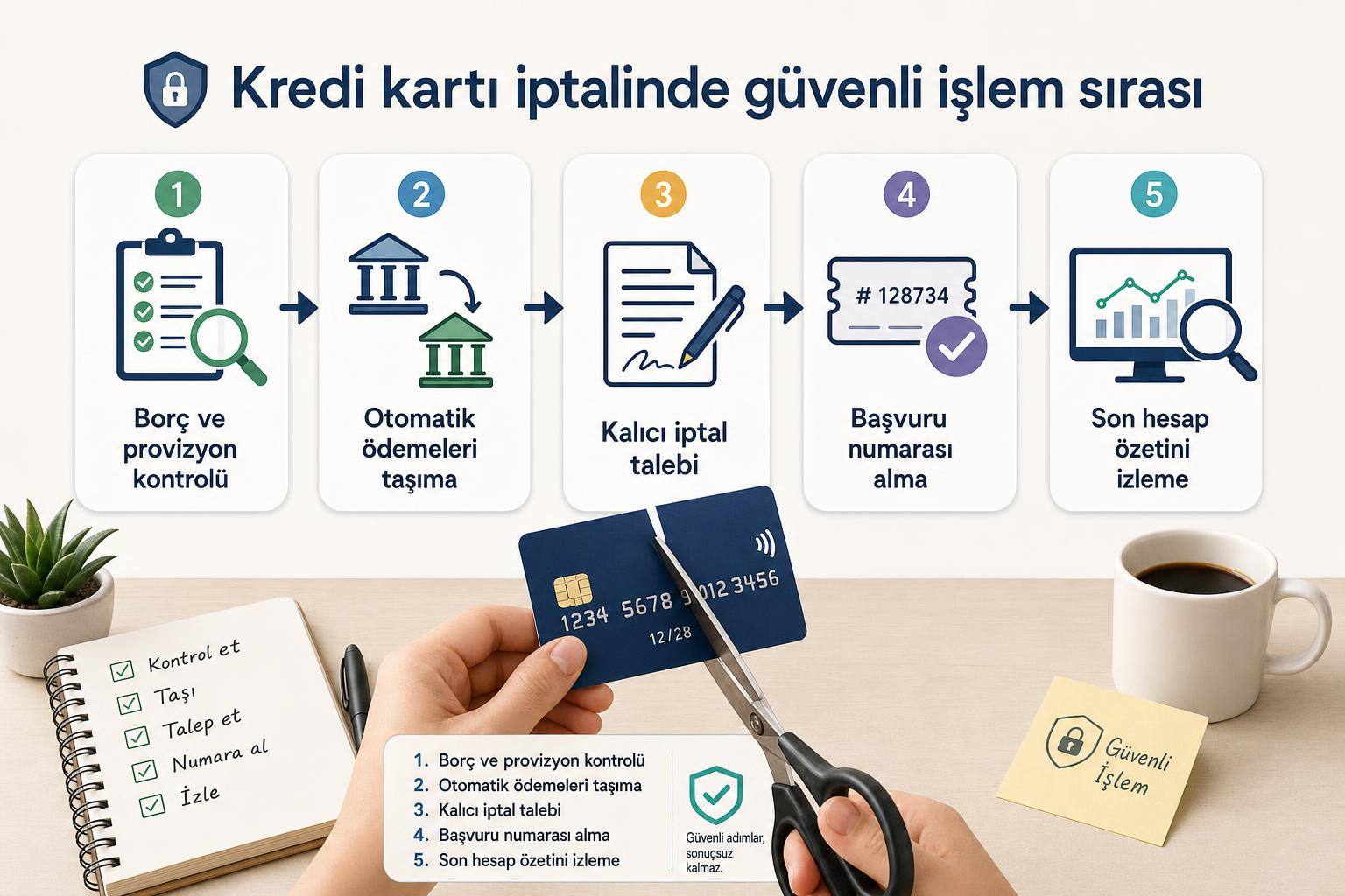 kredi kartı iptali nasıl yapılır hakkında görsel özet