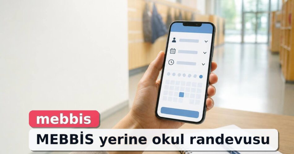 MEB Okul Randevu Sistemi: Öğretmen Görüşme Randevusu Nasıl Alınır? 1 Velinin telefondan öğretmen görüşmesi için okul randevusu seçtiği gerçekçi sahne