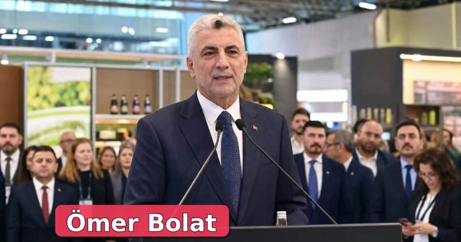 Ömer Bolat, Foodist İstanbul Açılışında Gıda ve E-İhracat Gündemini Anlattı 1 Ticaret Bakanı Ömer Bolat, Foodist İstanbul açılışında fuar katılımcılarına konuşuyor.