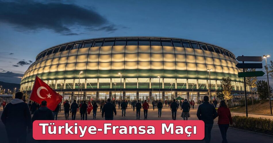 Akşam ışıkları altında Kocaeli Stadyumu’na ilerleyen taraftar siluetleri