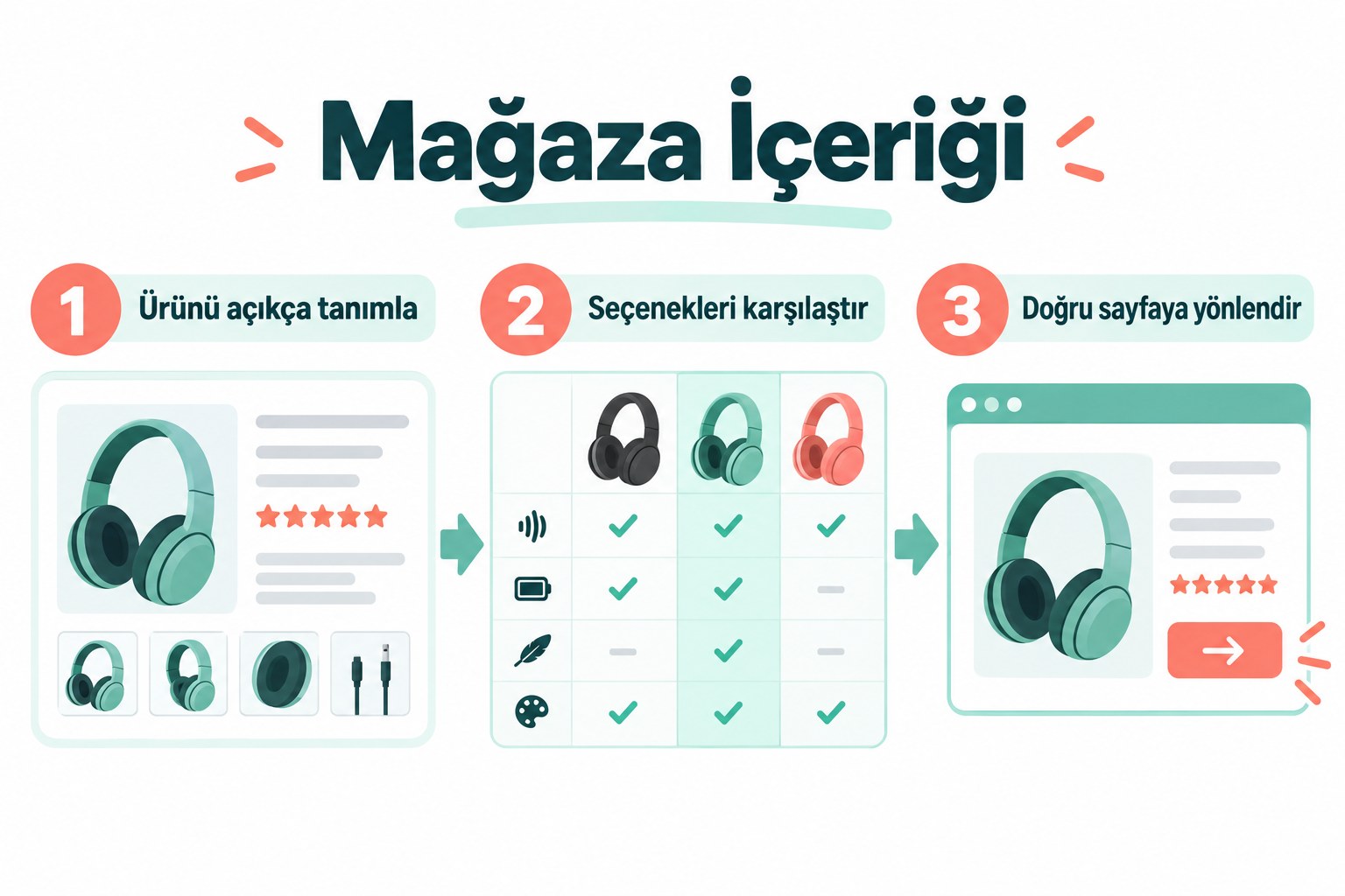 Ürün ve Kategori Sayfası SEO: Pazar Yeri ile Kendi Sitenizin Farkı 2 Ürün ve Kategori Sayfası SEO: Pazar Yeri ile Kendi Sitenizin Farkı için kontrol adımları