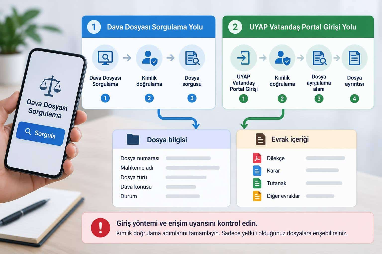 UYAP Vatandaş dava sorgulama nasıl yapılır? e-Devlet ve portal rehberi 1 e-Devlet dava sorgulaması ve UYAP portal girişini ayıran işlem akışı